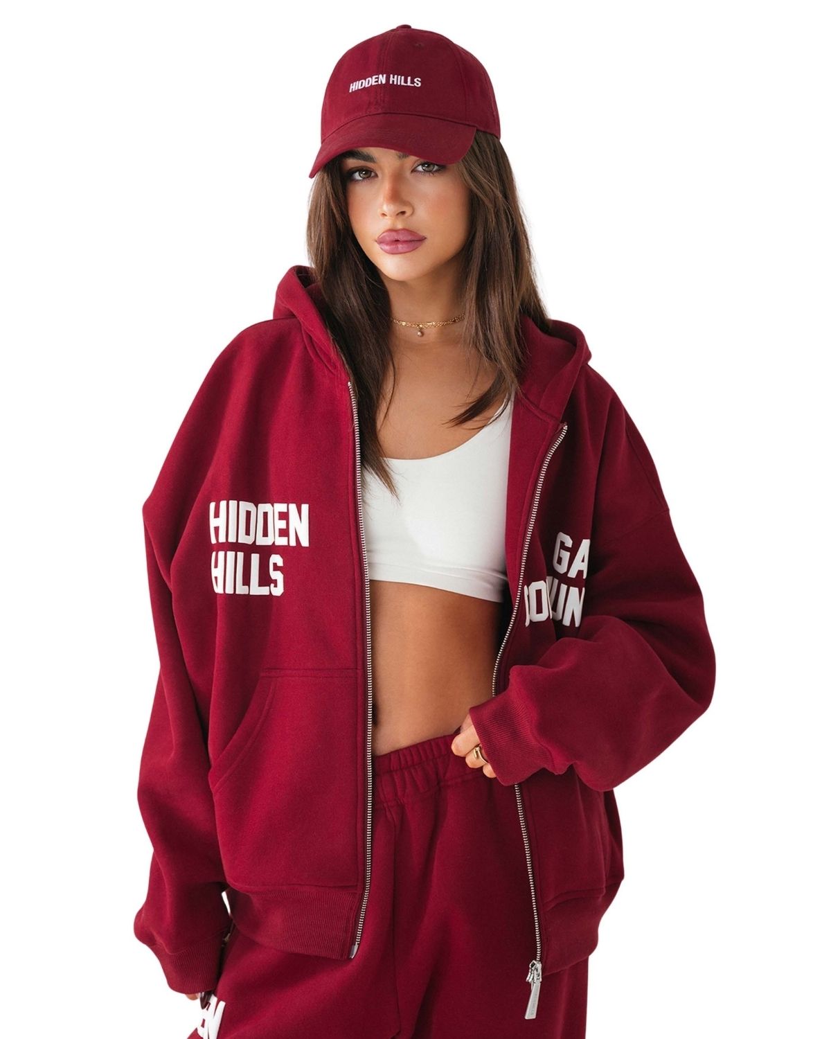 Embroidery Logo Cap Burgundy