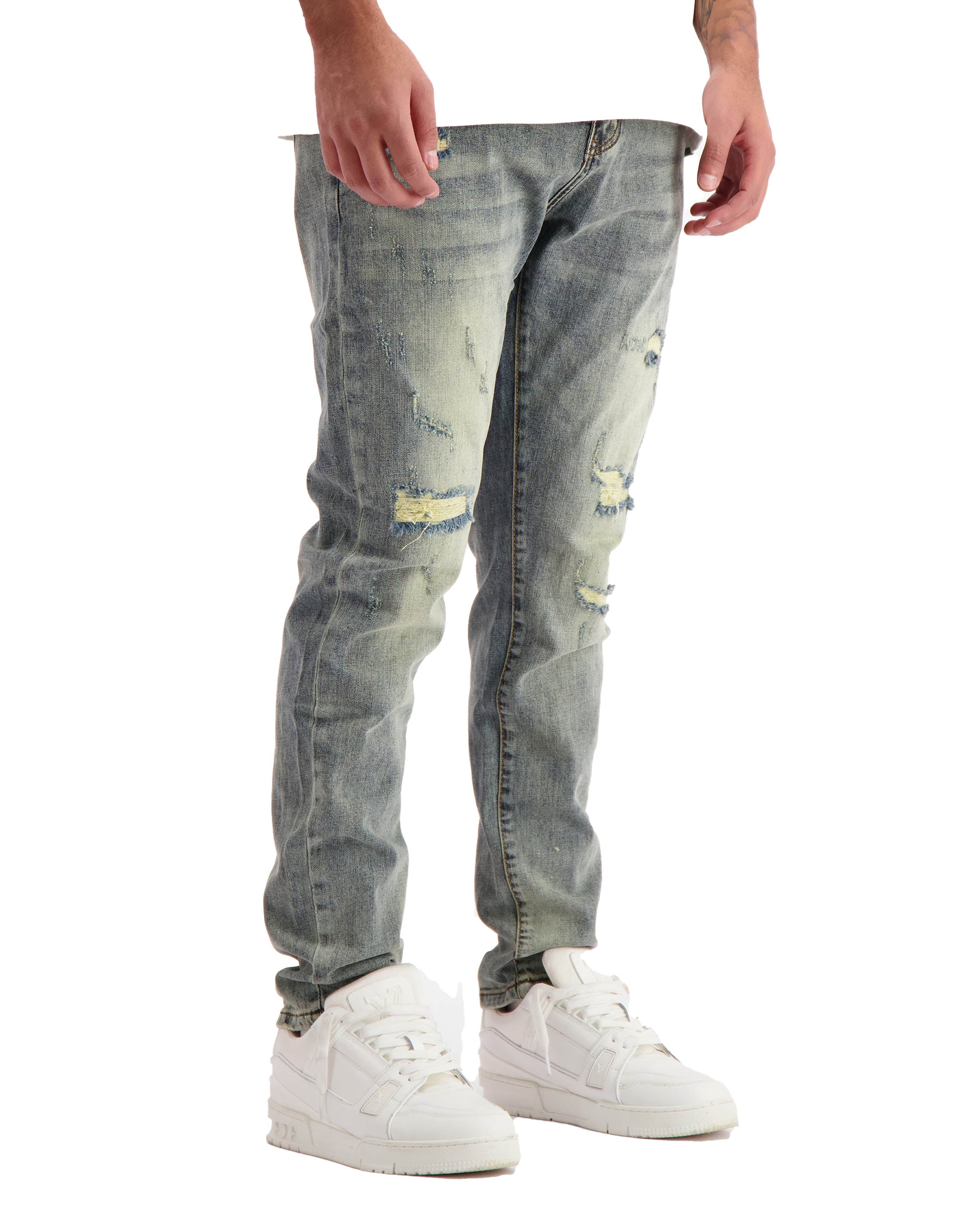 Slim Repaired Jeans