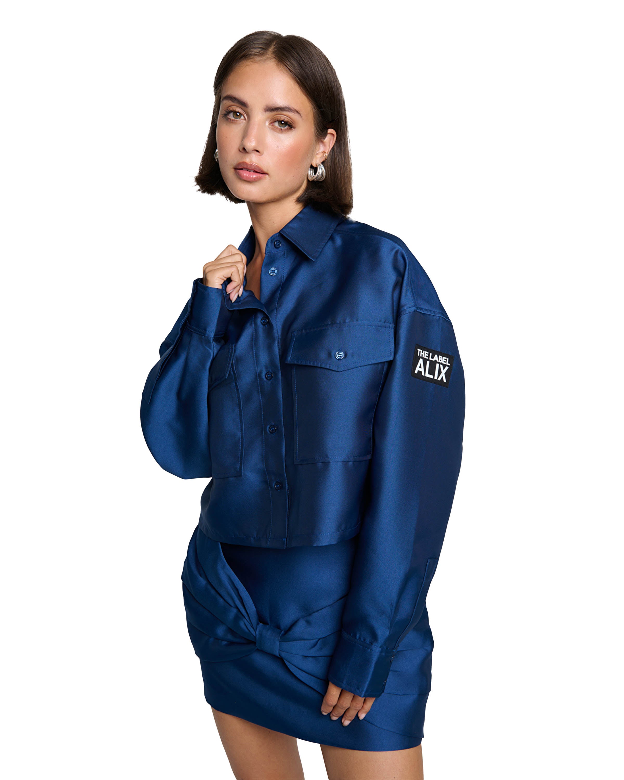 Woven Cropped Blouse