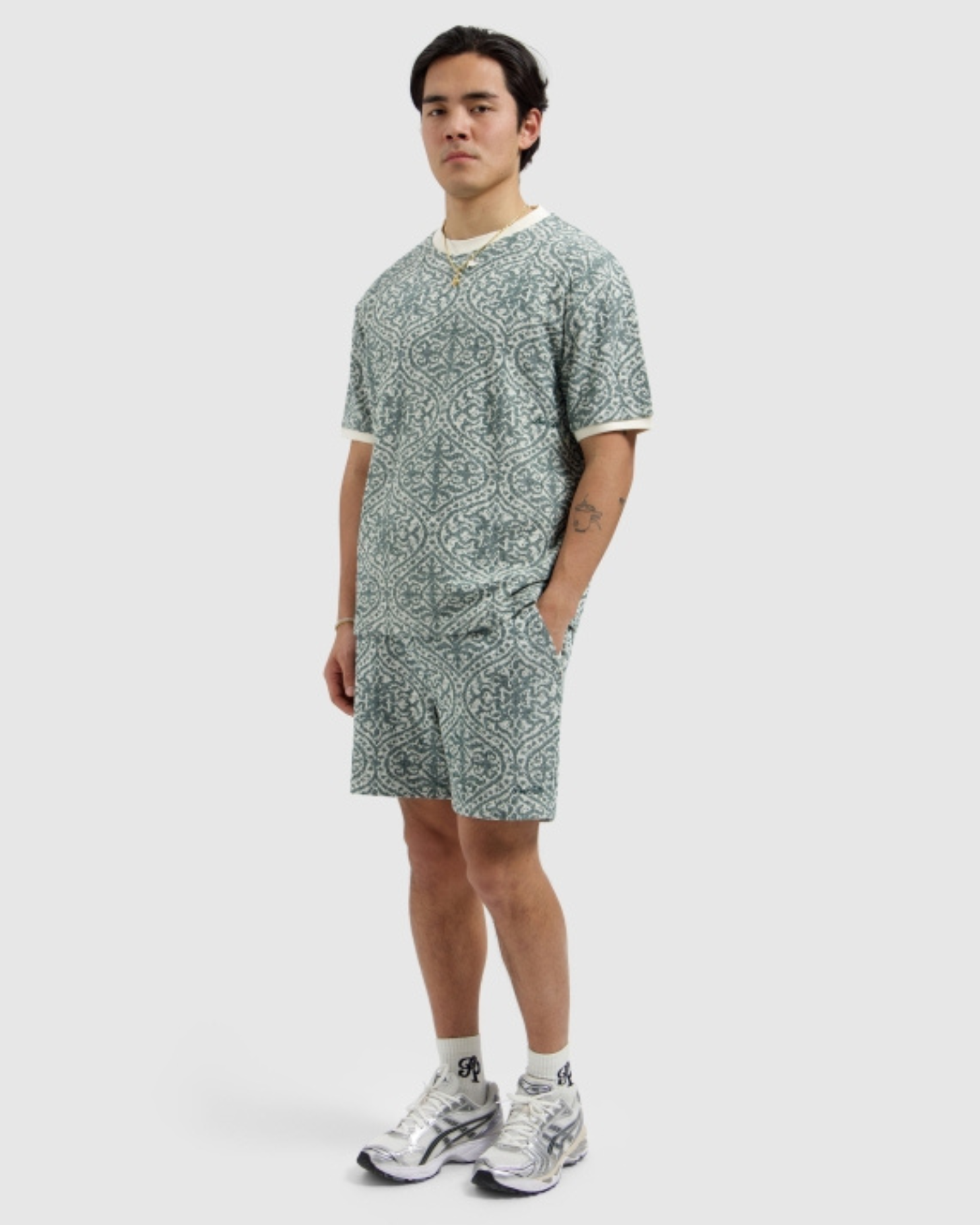 Jacquard Pattern T-shirt