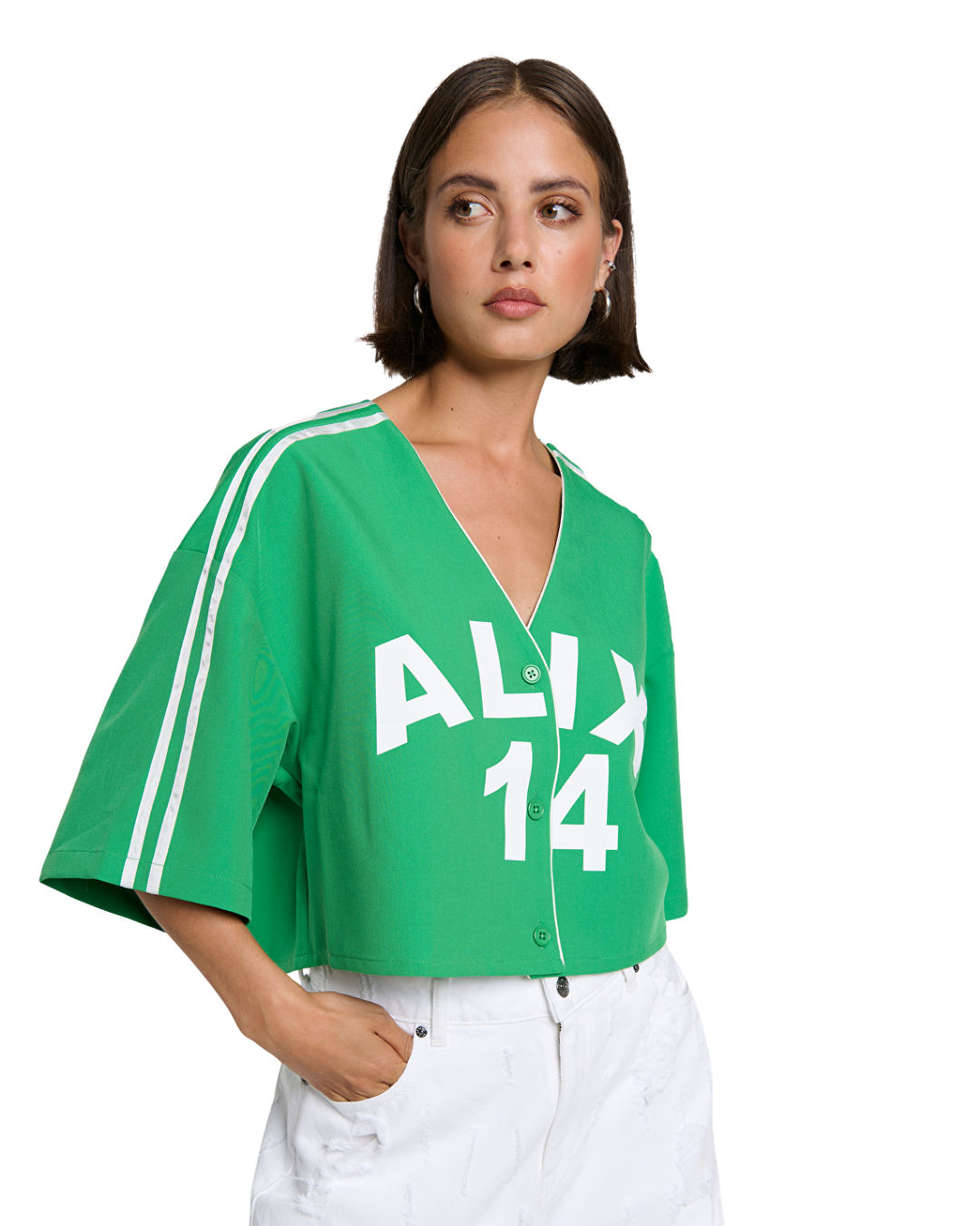 Cropped Baseball Shirt