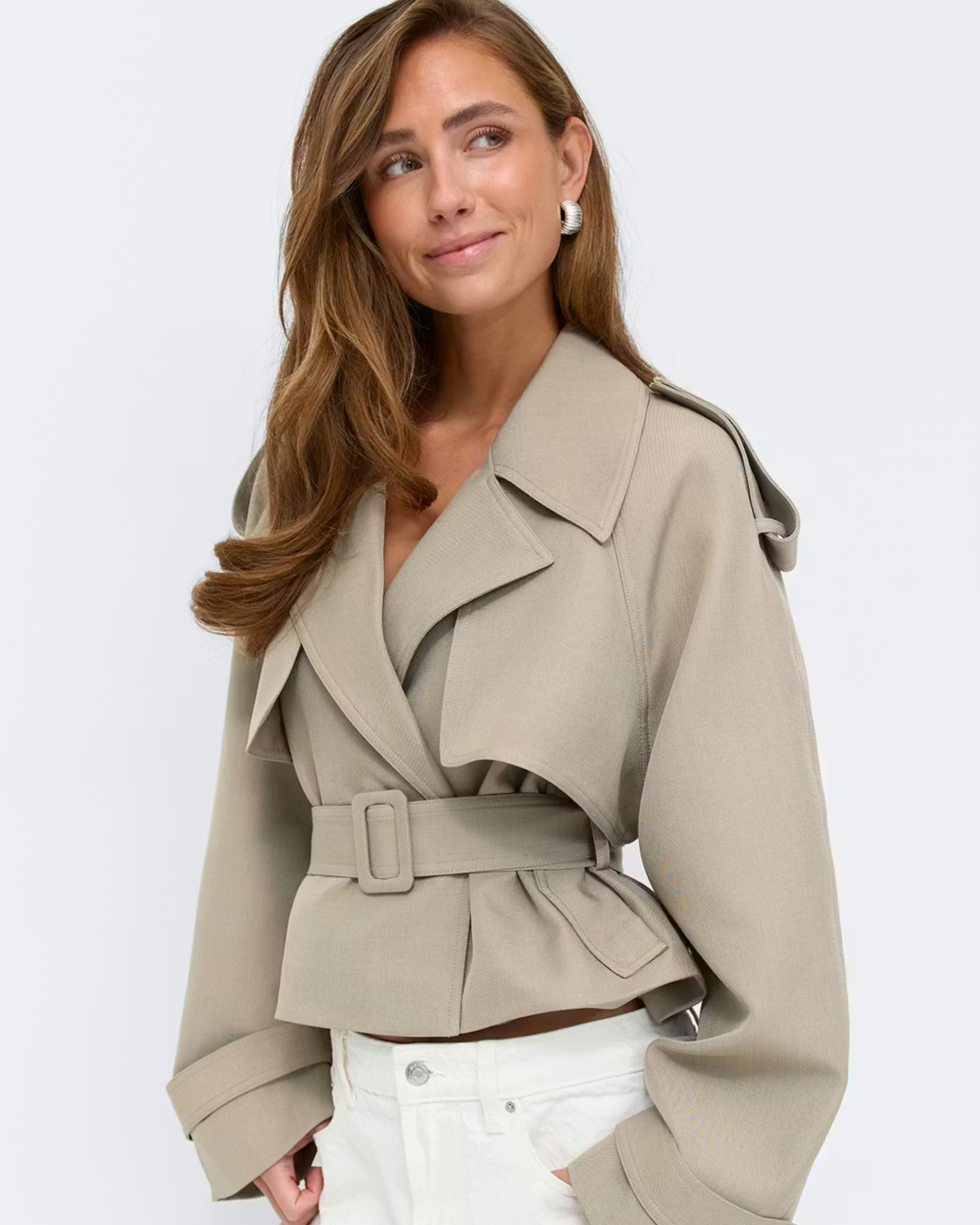 Short Belted Trenchcoat