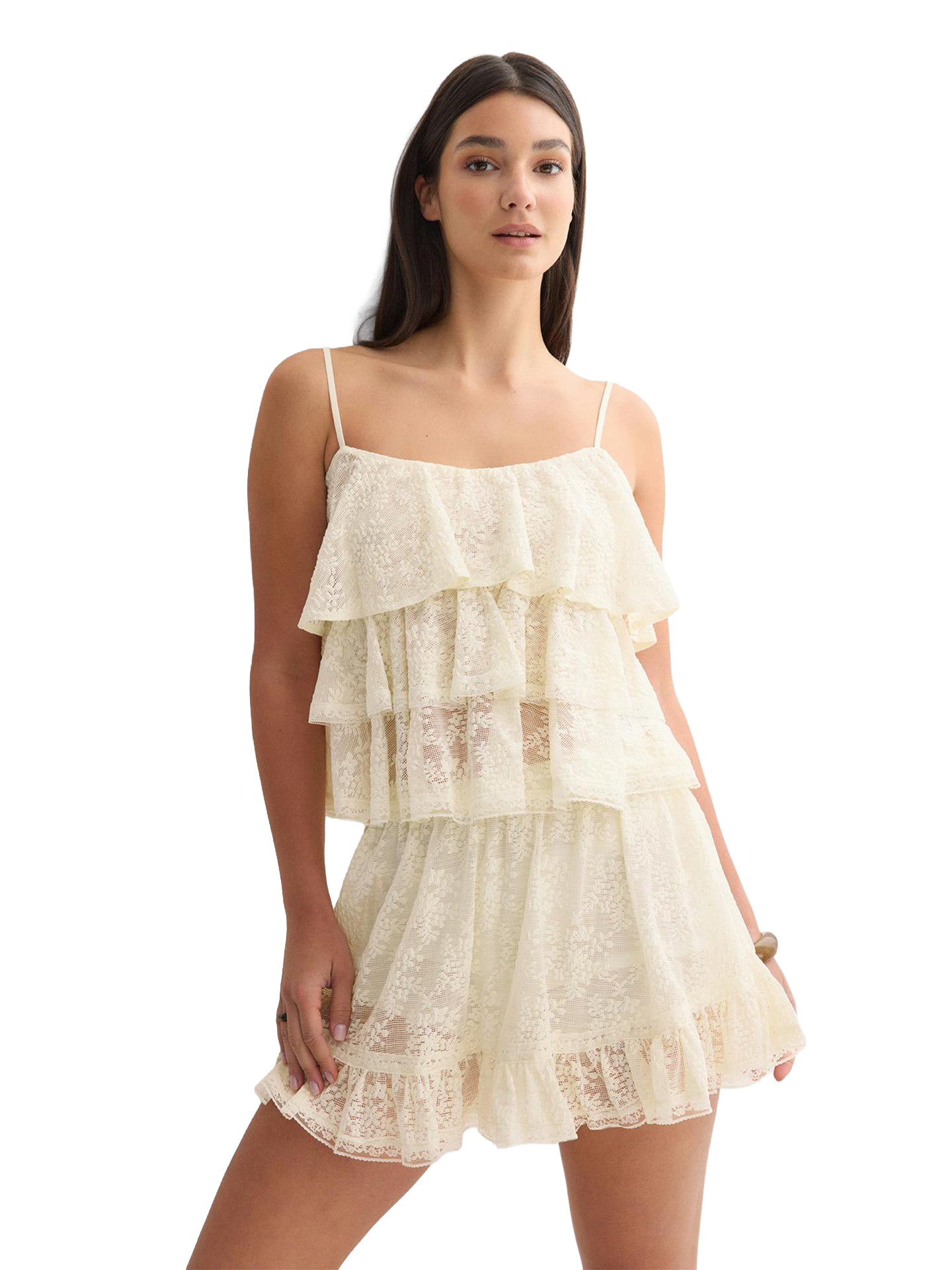 Lace Frill Singlet