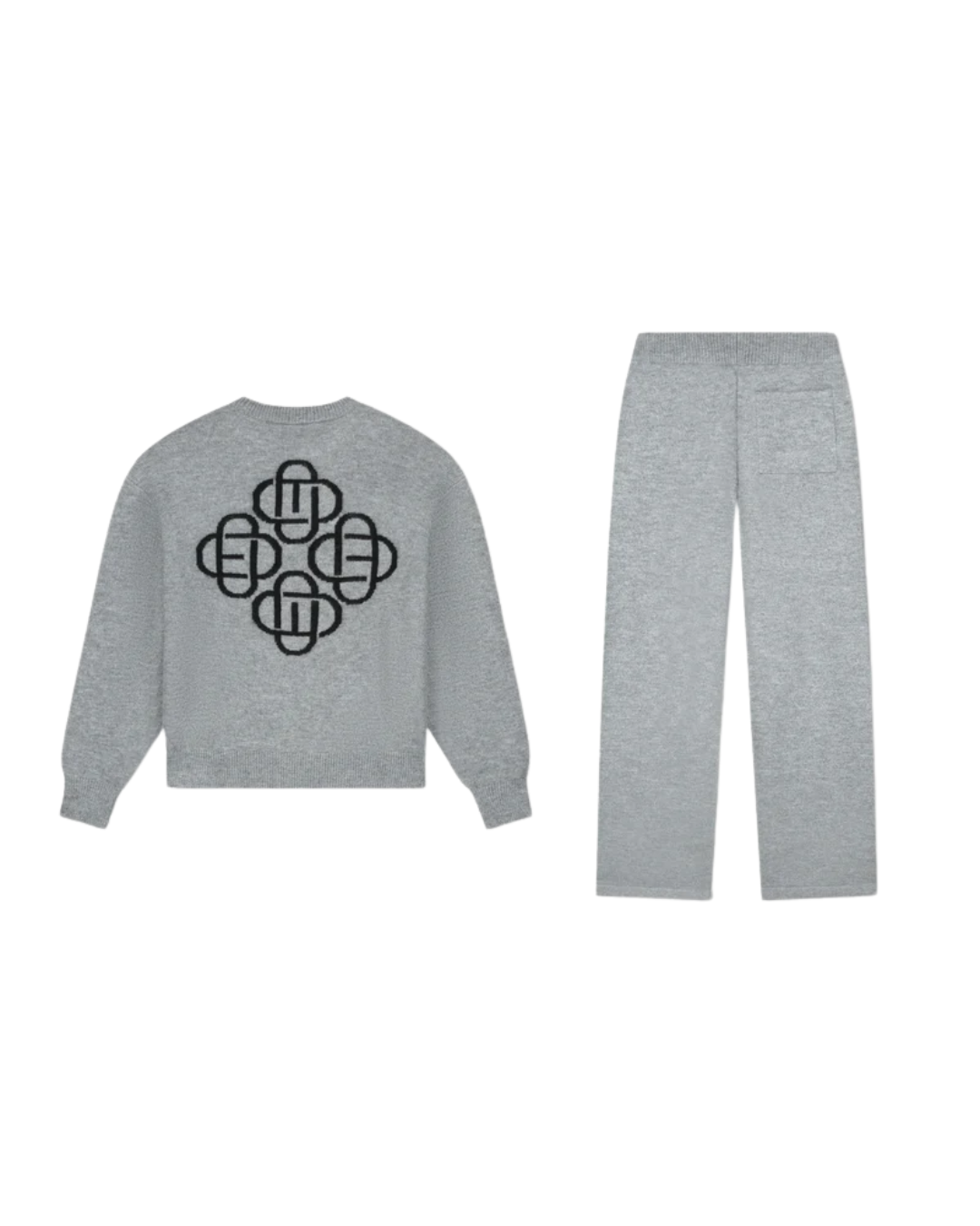Fluffy Knit Set Grey