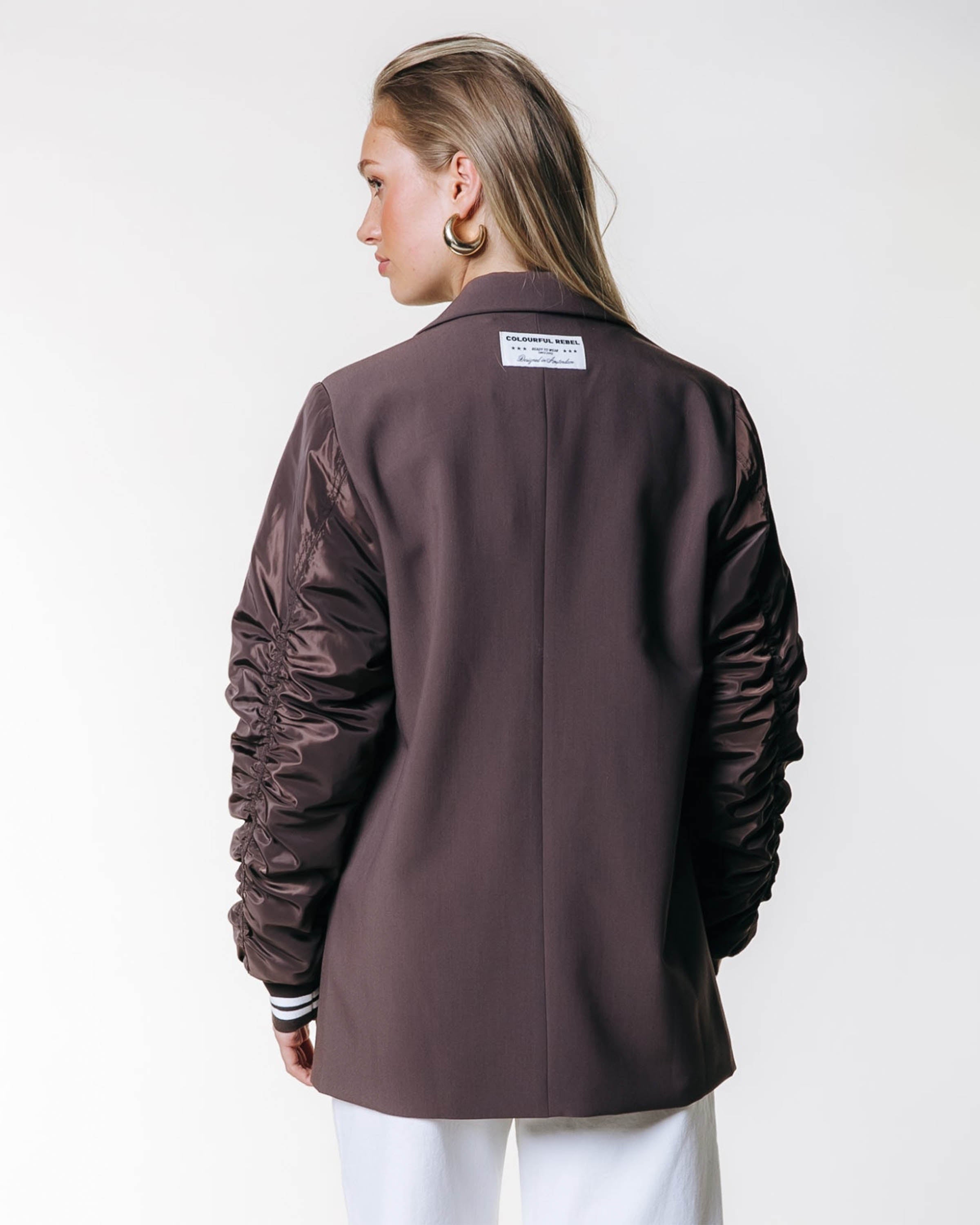 Gemma Contrast Sleeve Blazer