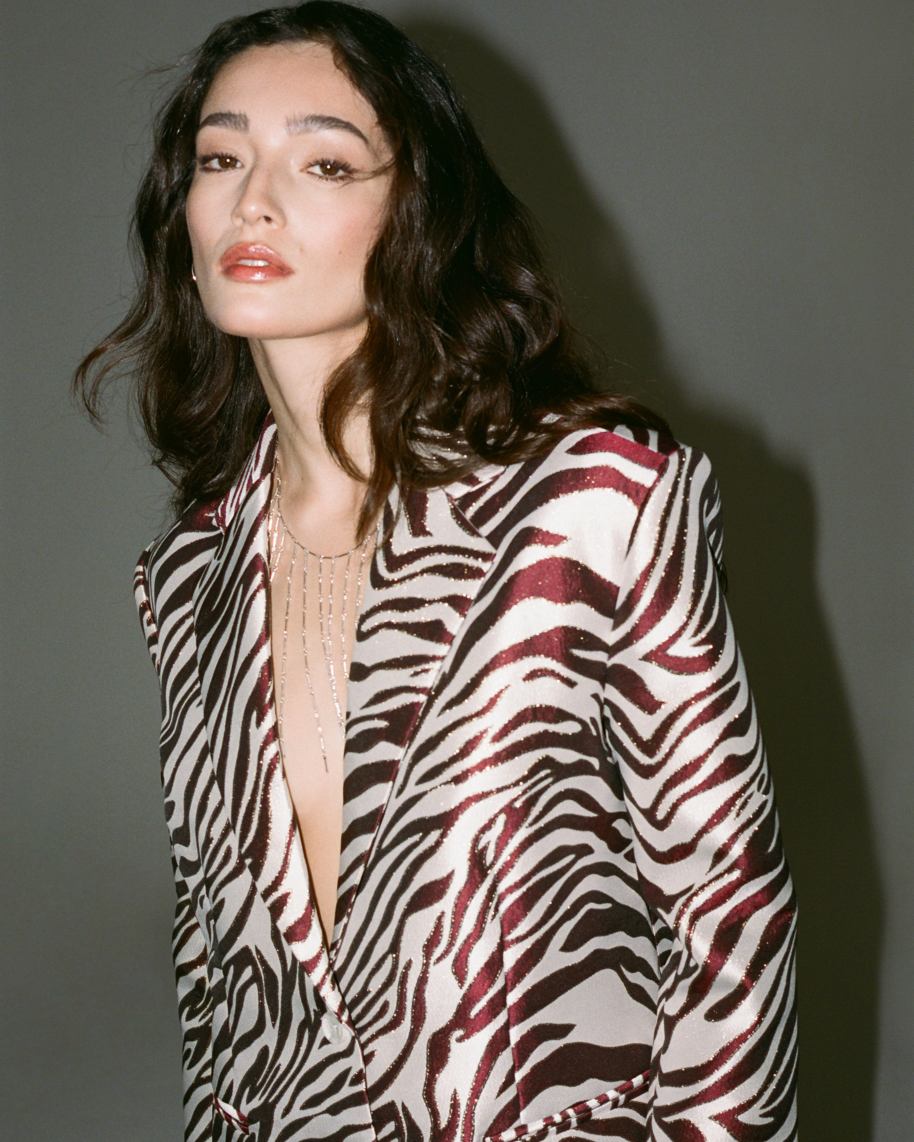 Woven Jacquard Blazer