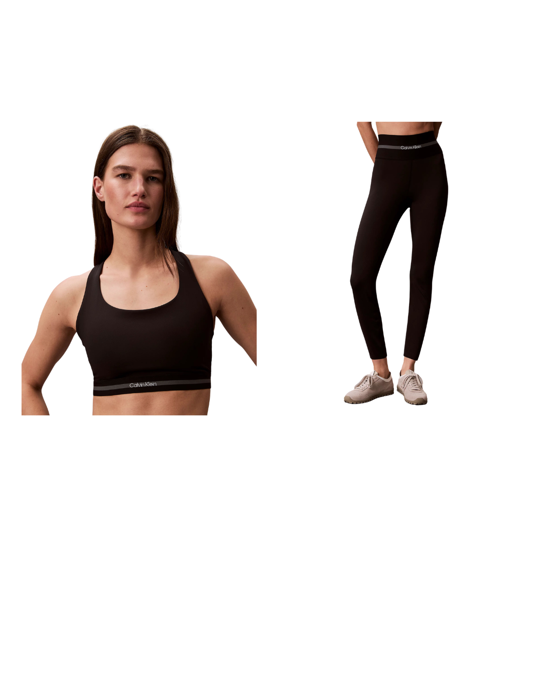 Icon Sport Medium Support Bralette + Quick-Dry High-Rise 7/8 Gym Legging Set Zwart