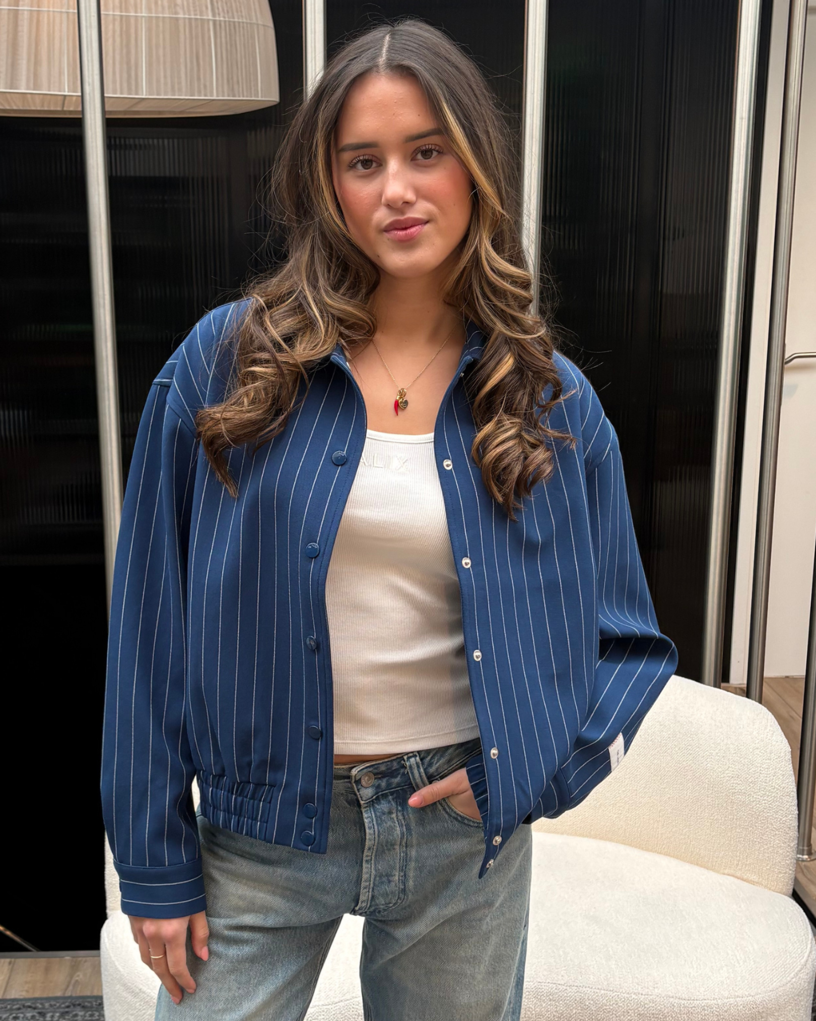 Clean Striped Bomber