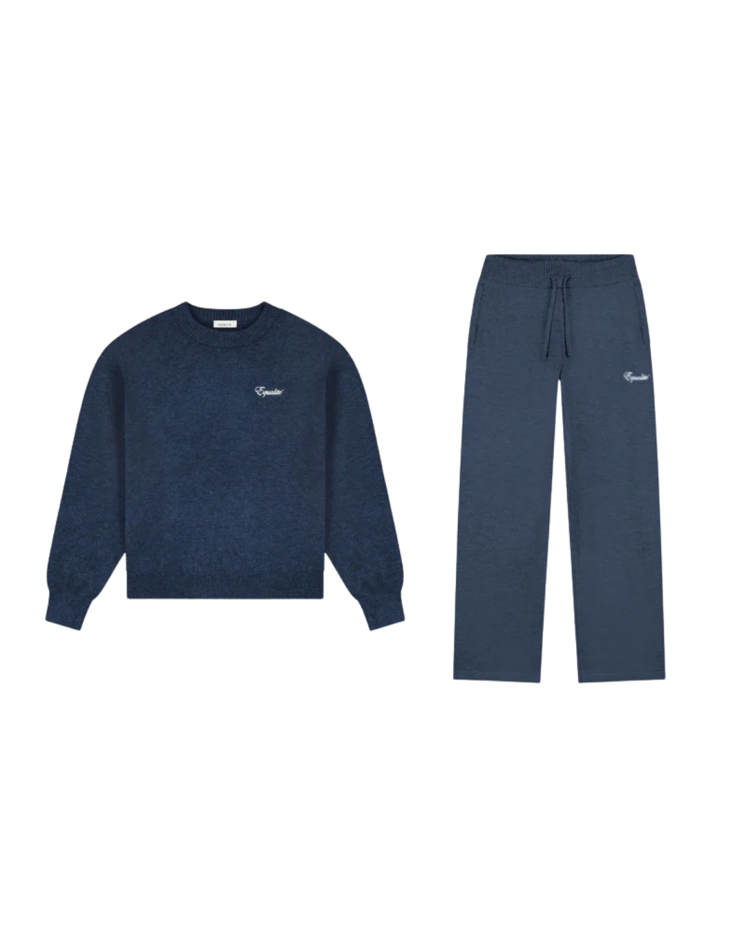 Fluffy Knit Set Navy