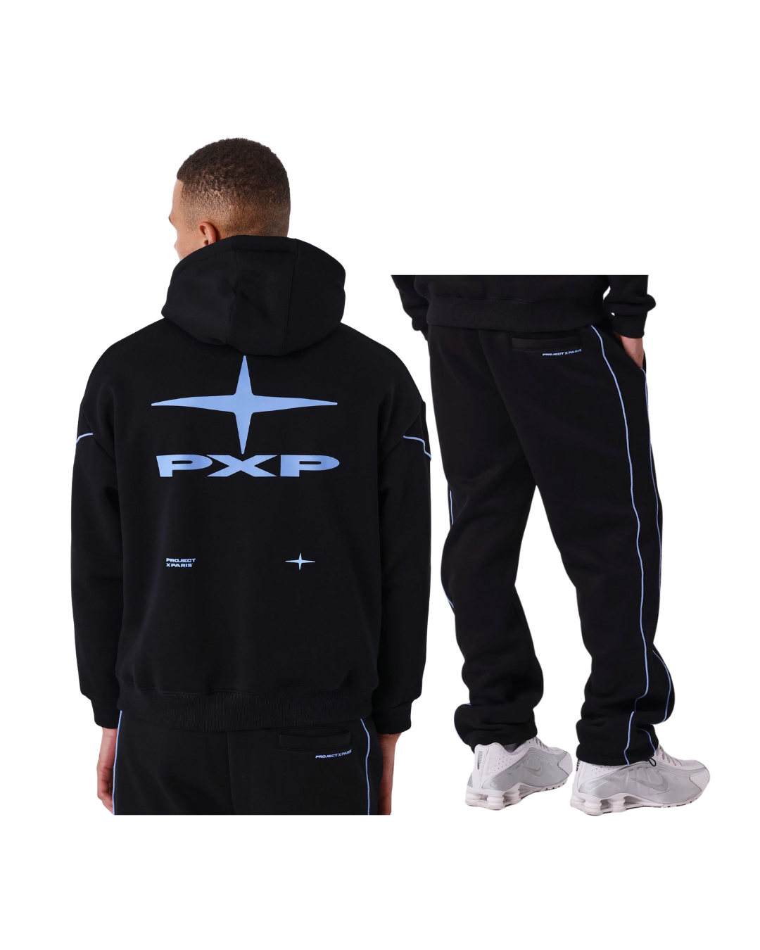 Jogging Set Zwart/Blauw