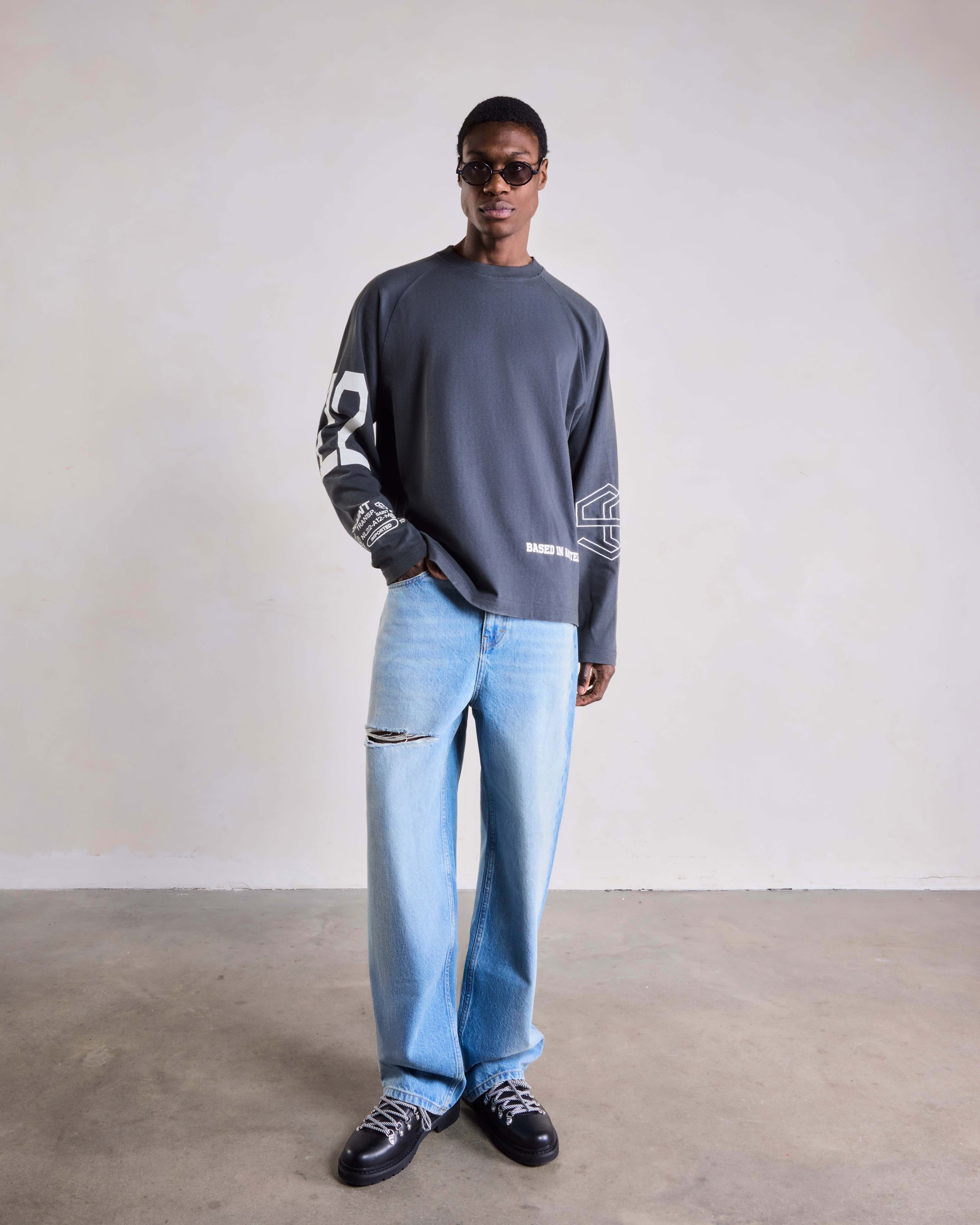 Multi Logo Raglan Longsleeve