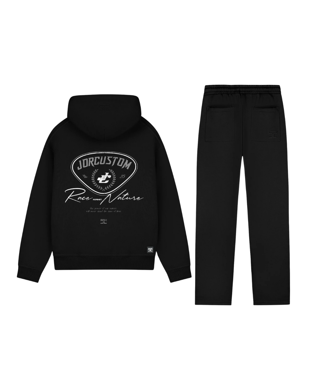RaceAgainstNature Fleece Hoodie + Artist Fleece Straight Fit Joggingbroek Set