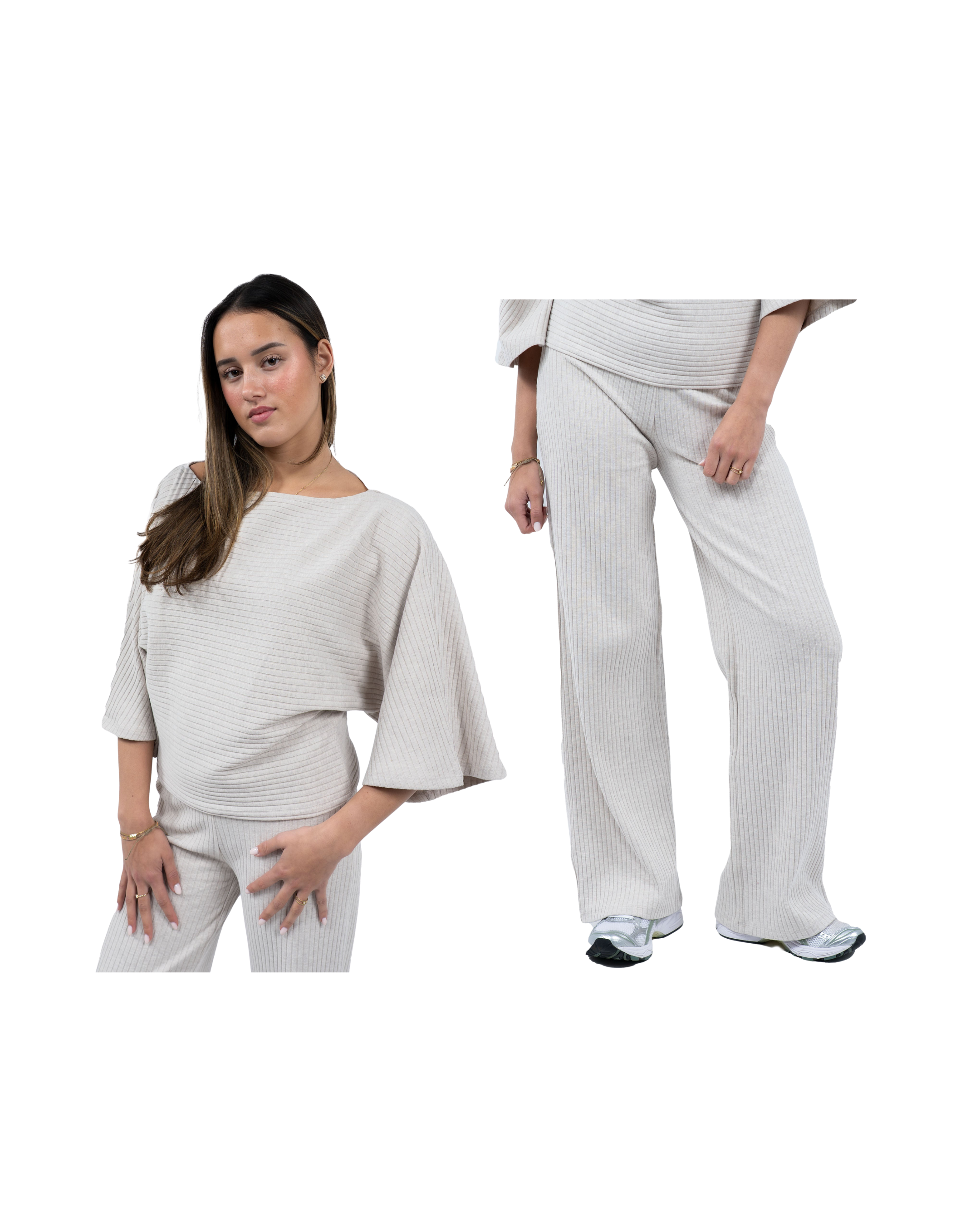 Cape Rib Top + Broek Set