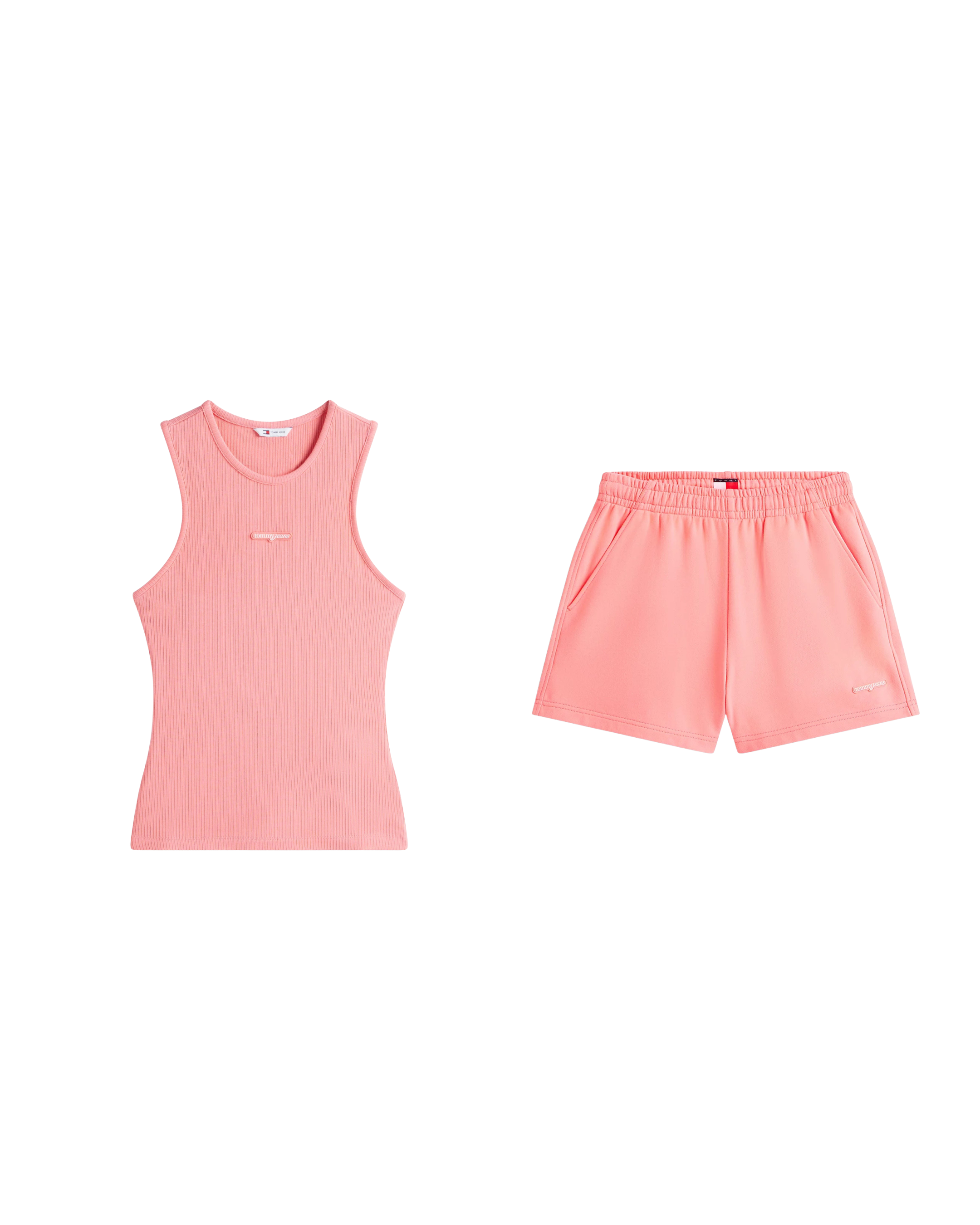 Slim Script Label Tank Top + Script Lbel Short set