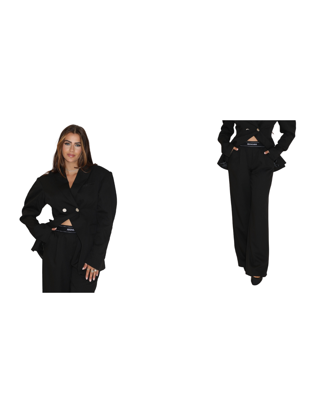 Taylor Blazer + Indi Broek Set Zwart