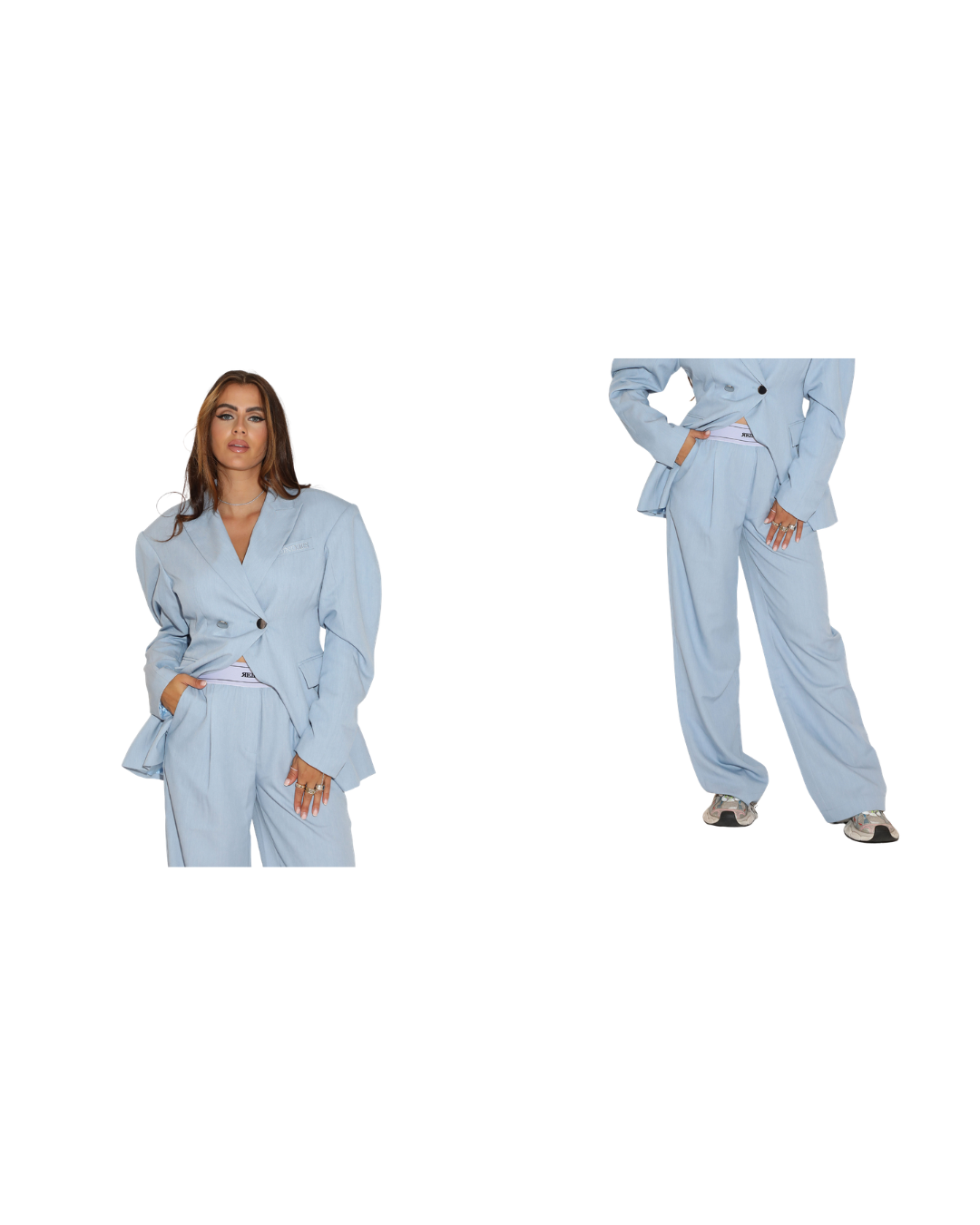 Taylor Blazer + Indi Broek Set Blauw