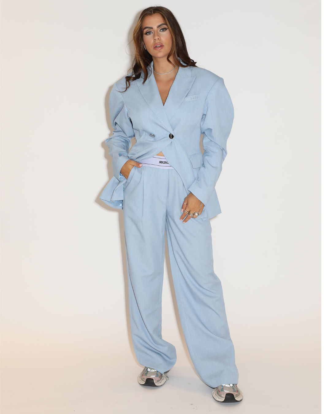 Taylor Blazer + Indi Broek Set Blauw