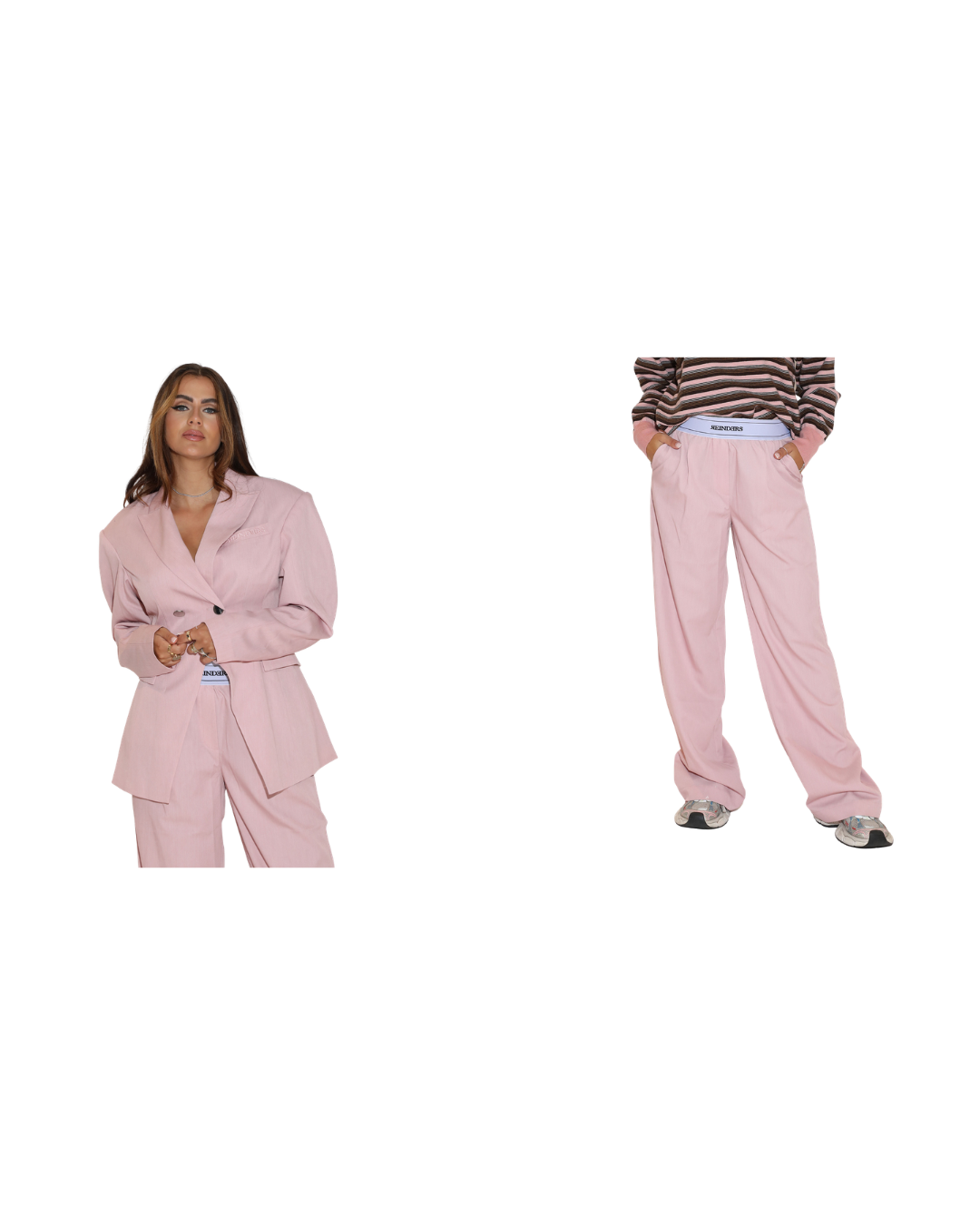 Taylor Blazer + Indi Broek Set Roze