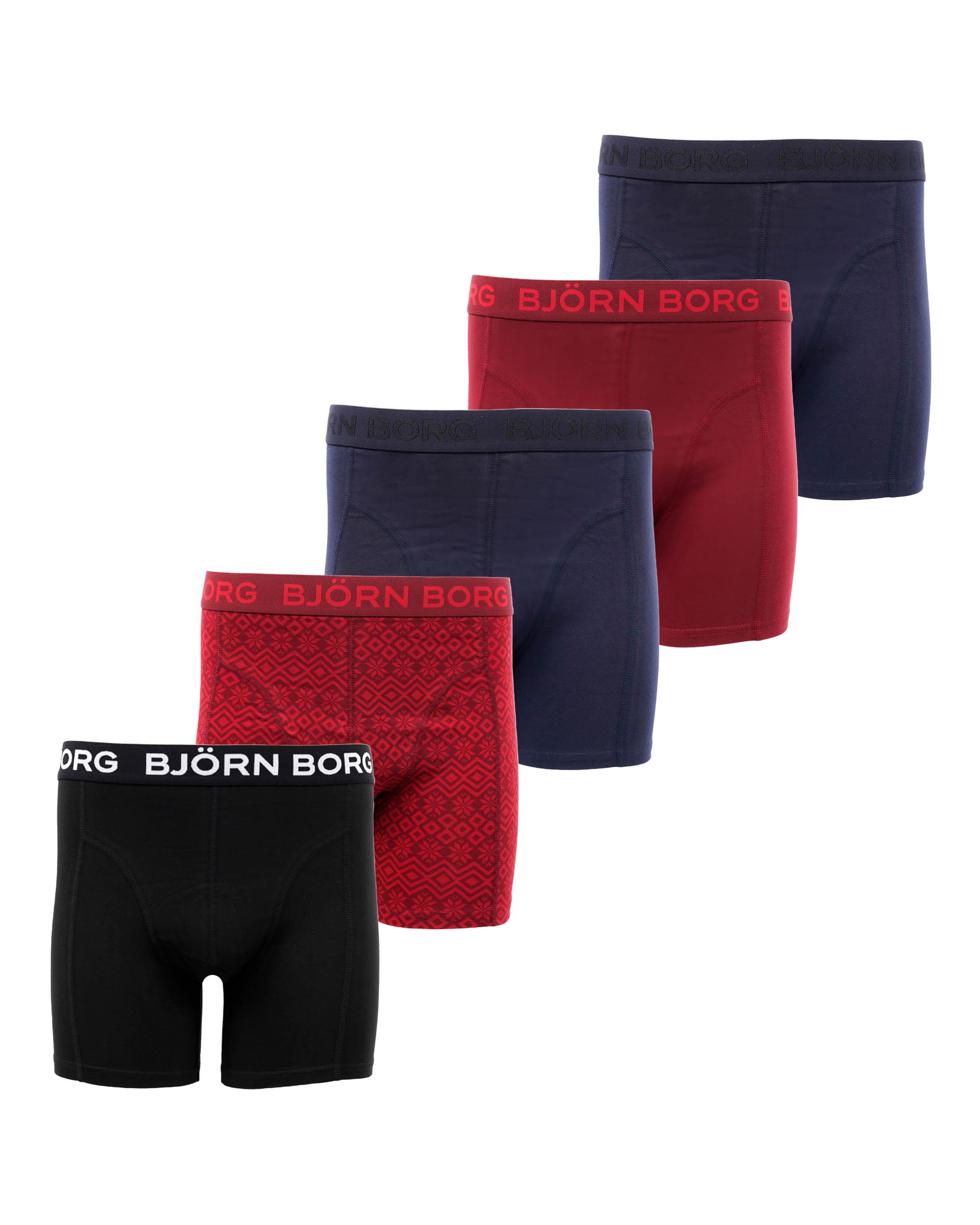 Cotton Stretch Boxers 5 Pack