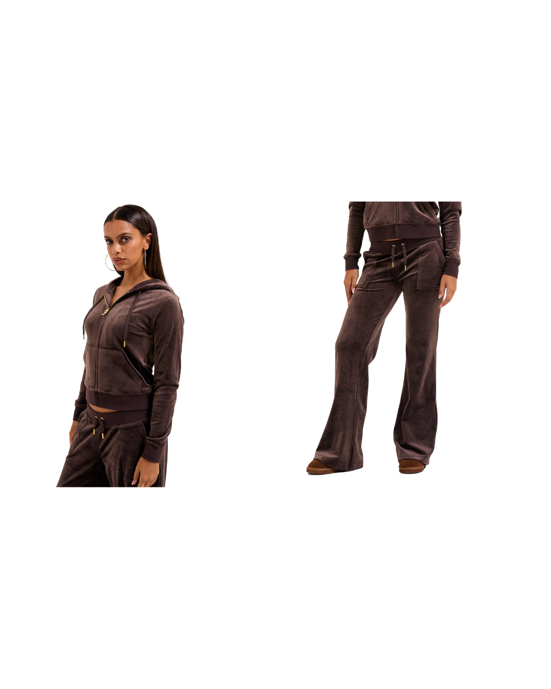 Robertson Hoodie + Del Ray Joggingbroek - bruin- set