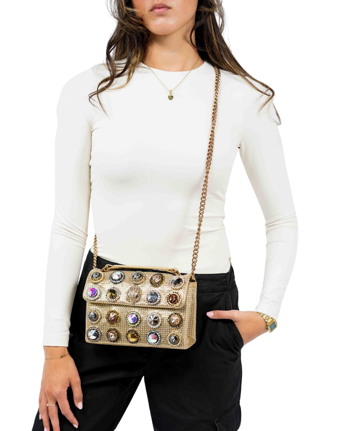 Kensington Medium Gold Combo Fabric