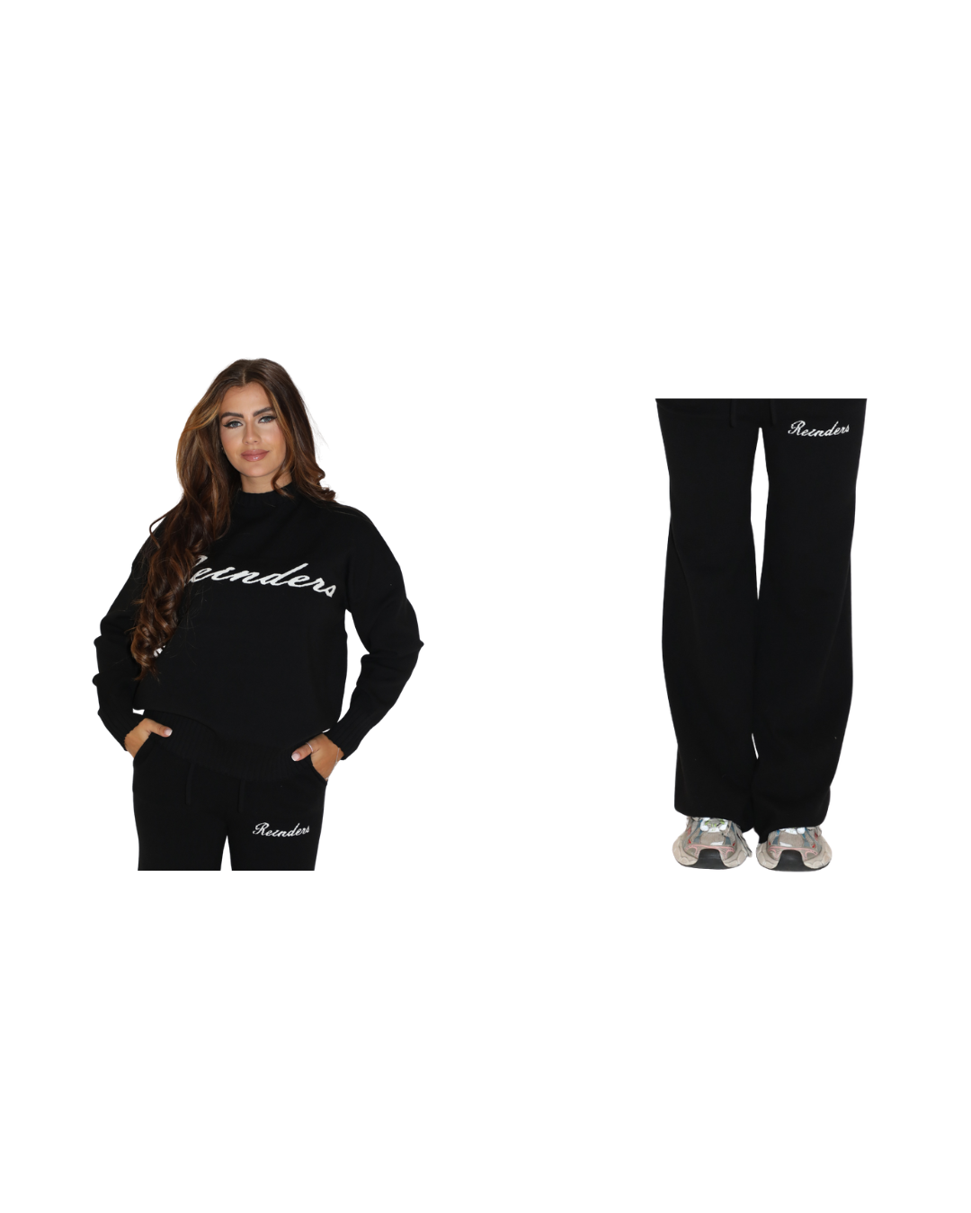 Lounge Sweater + Lounge Broek Set Zwart