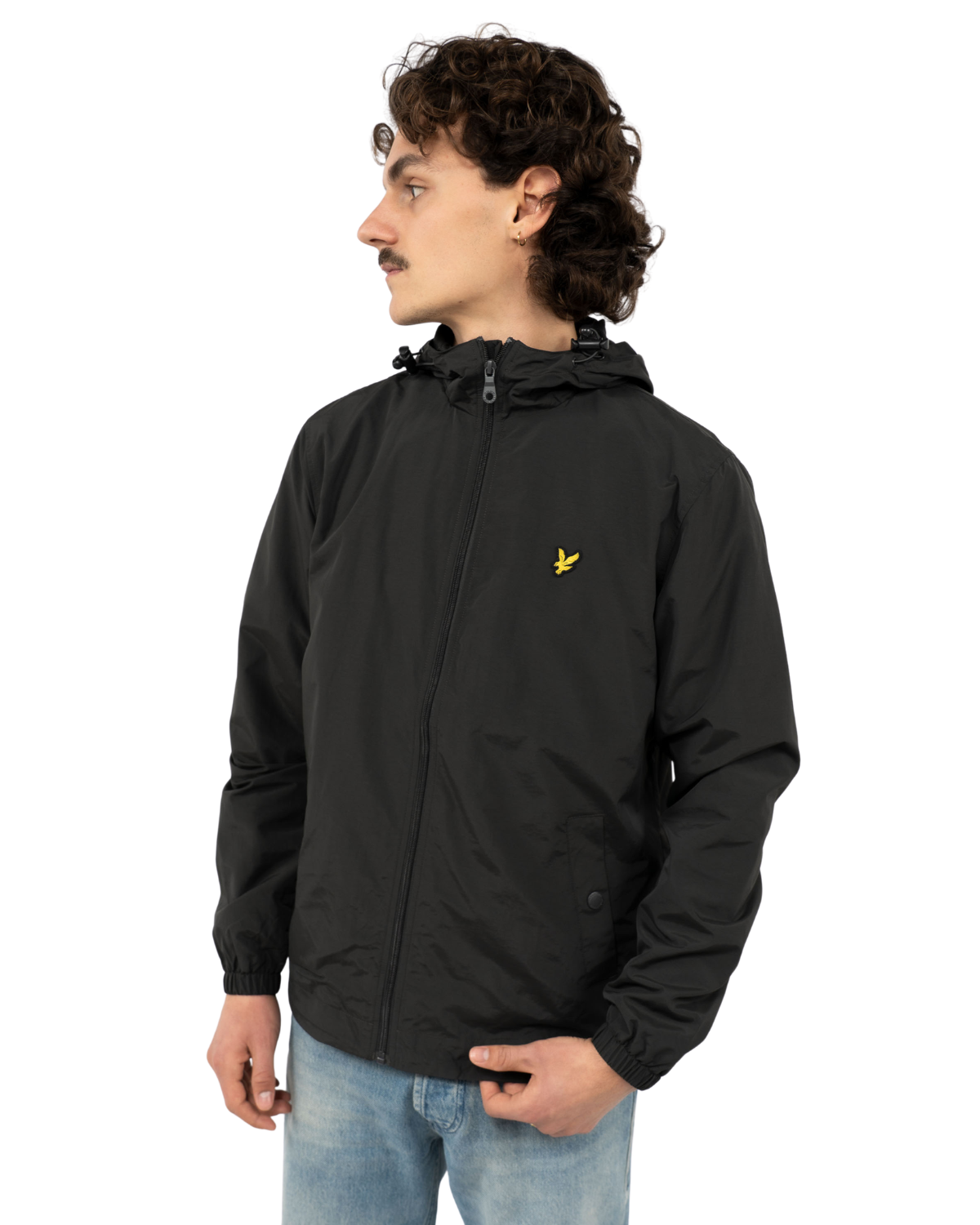 Zip Through Hooded Jas