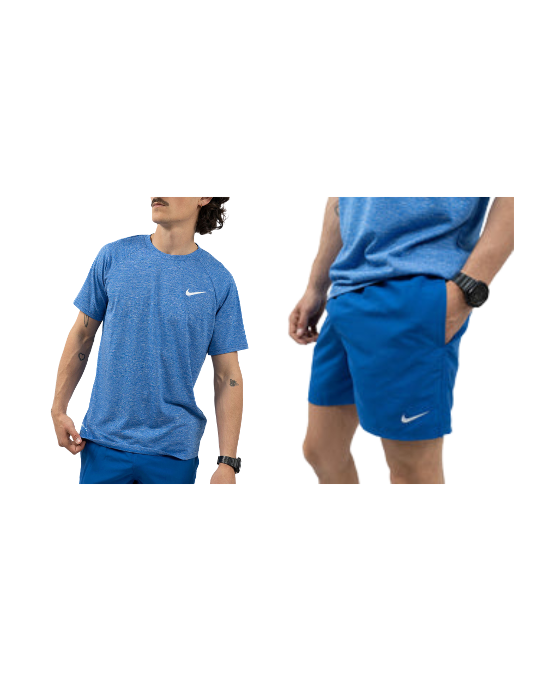 Essential T-Shirt+ Broek  Set Blauw