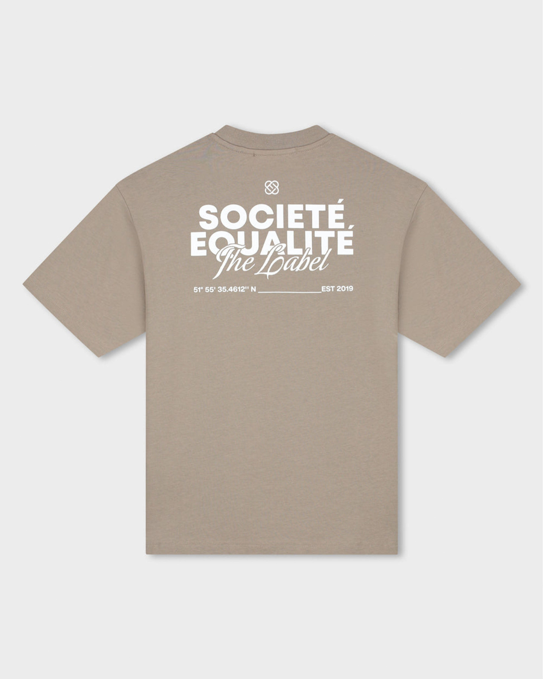Societe 2.0 Oversized T-Shirt + Societe 2.0 Oversized Short Set Taupe