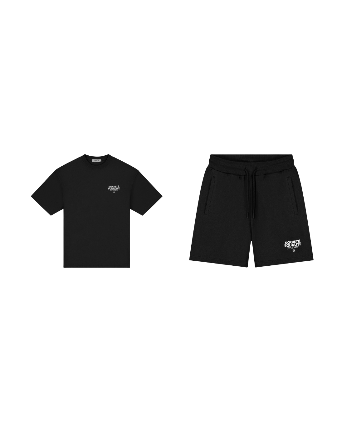 Societe 2.0 Oversized T-Shirt + Societe 2.0 Oversized Short Set Zwart