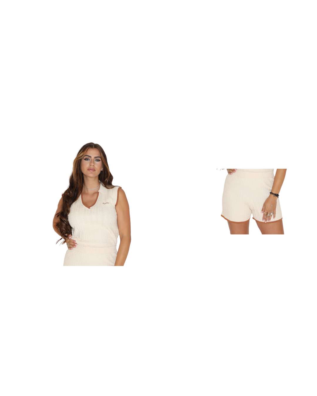 Solis Spencer + Solis Short Set Creme