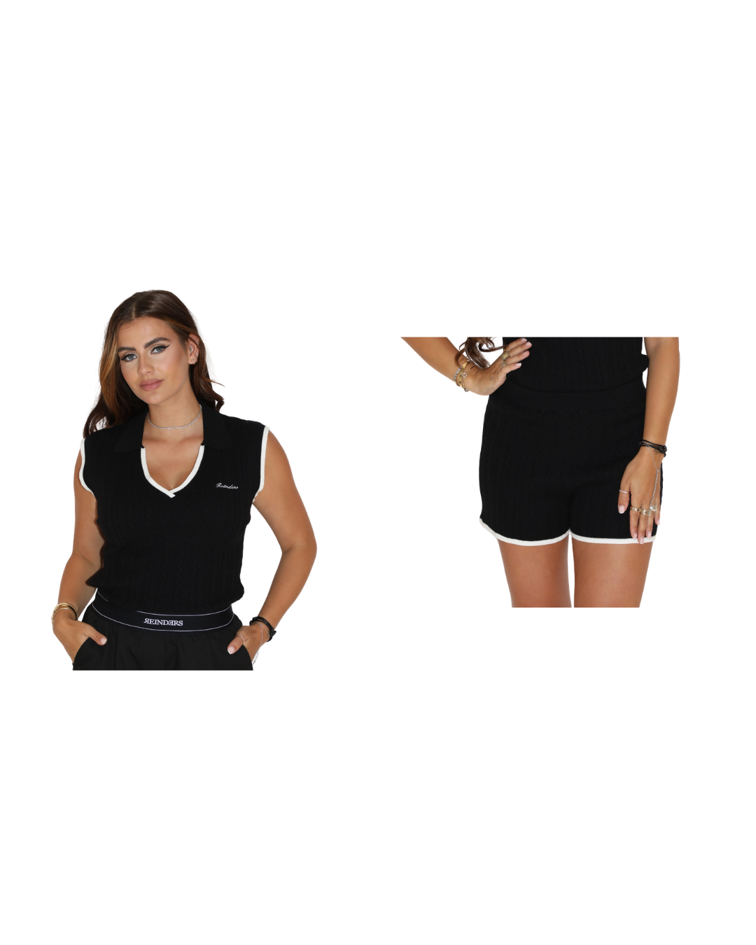 Solis Spencer + Solis Short Set Zwart