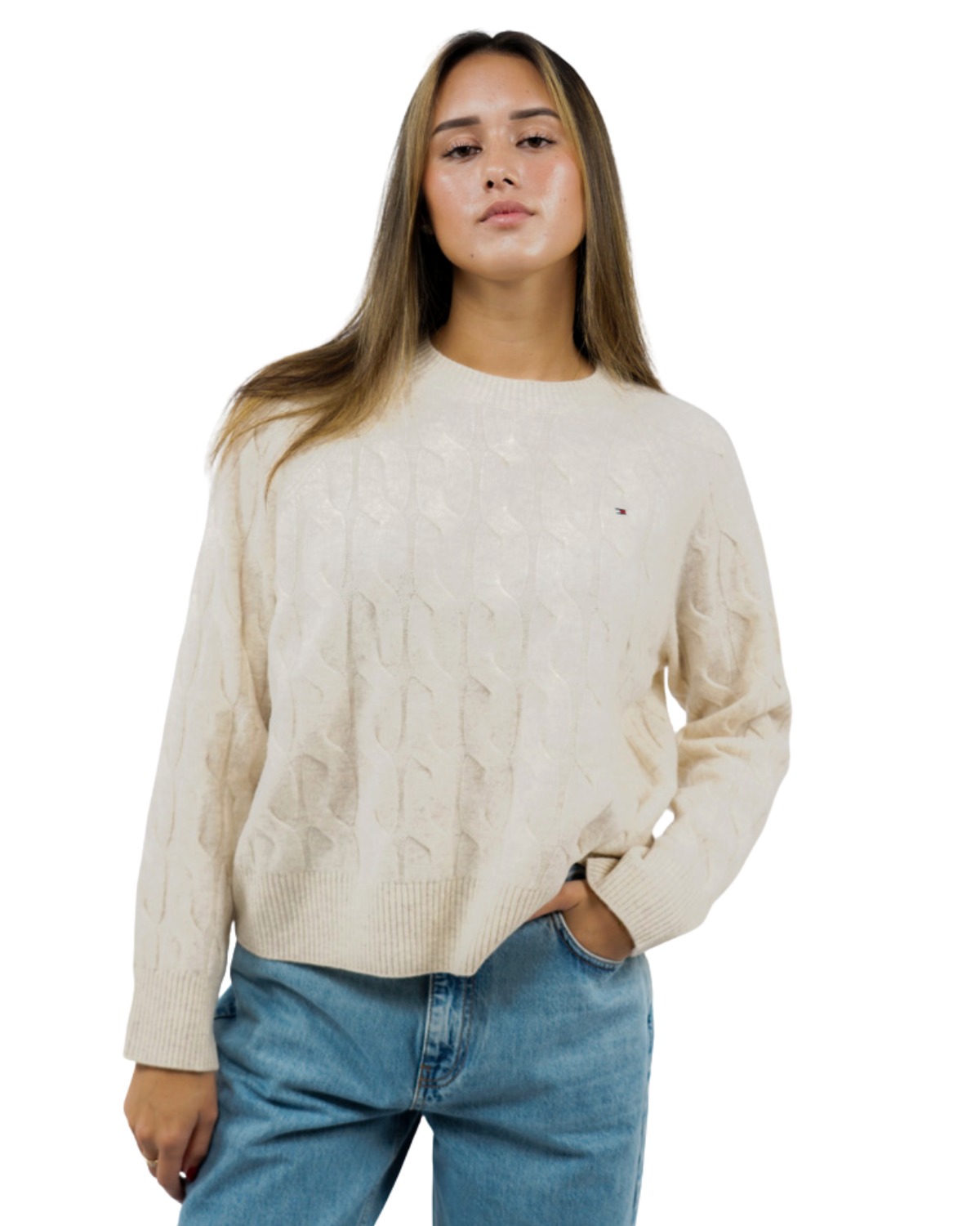 Soft Wool Cable Sweater