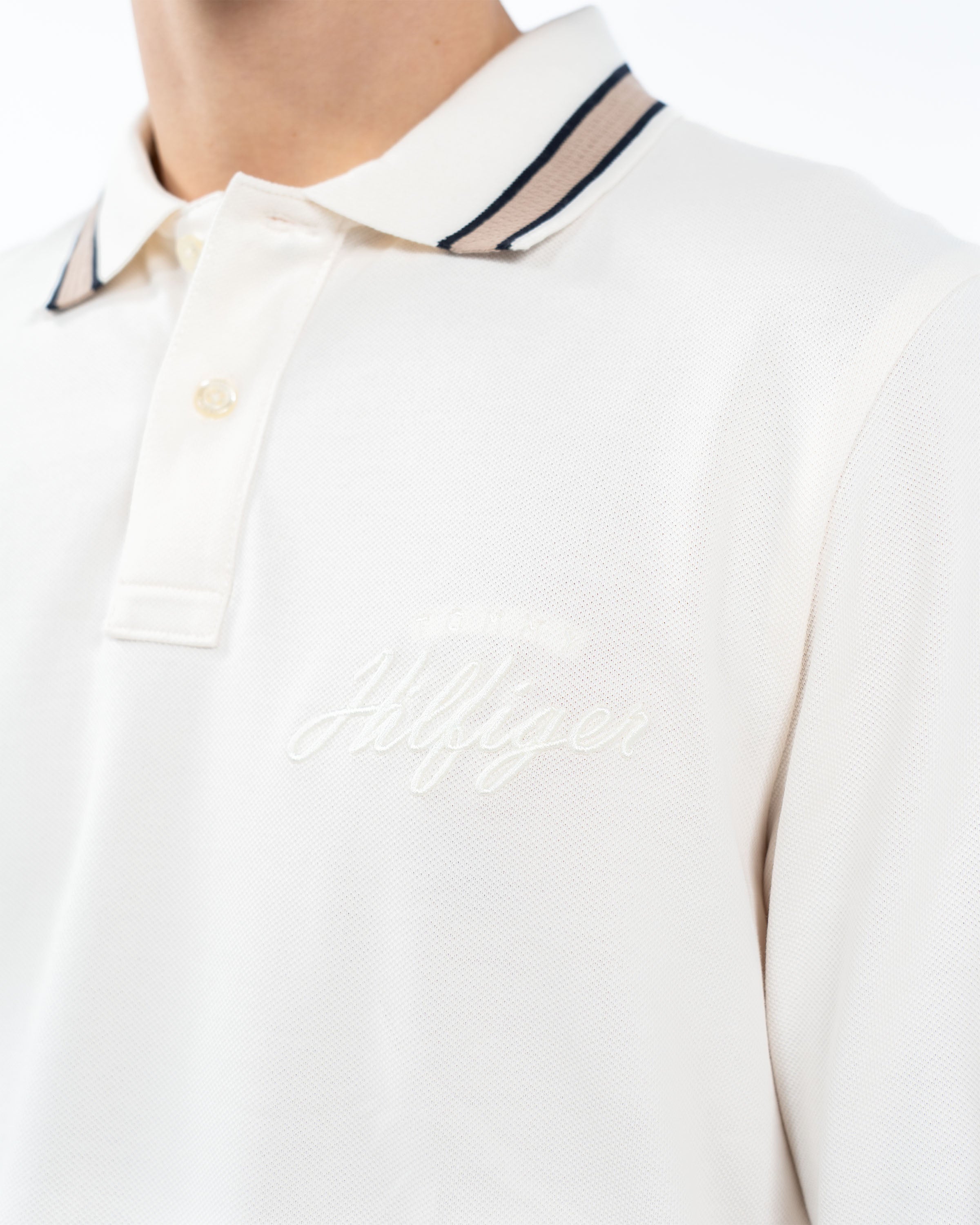 Chest Embro Longsleeve Polo